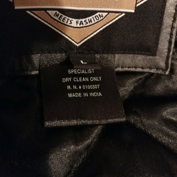 Enza Black Wool Leather Embroidered Disney World Services Varsity Jacket Mens L - Picture 9 of 10